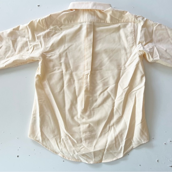 Lands End Boys Bundle Of Oxford Shirt in Blue And Peach  Yellow NWOT - Picture 11 of 16